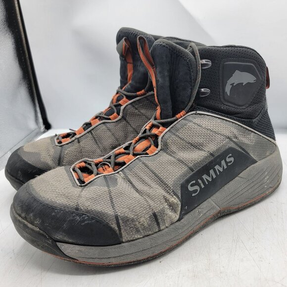 Simms Flyweight Wading Boots Felt Sole Mens 12 Gray Fishing Outdoors Summer - Picture 4 of 13